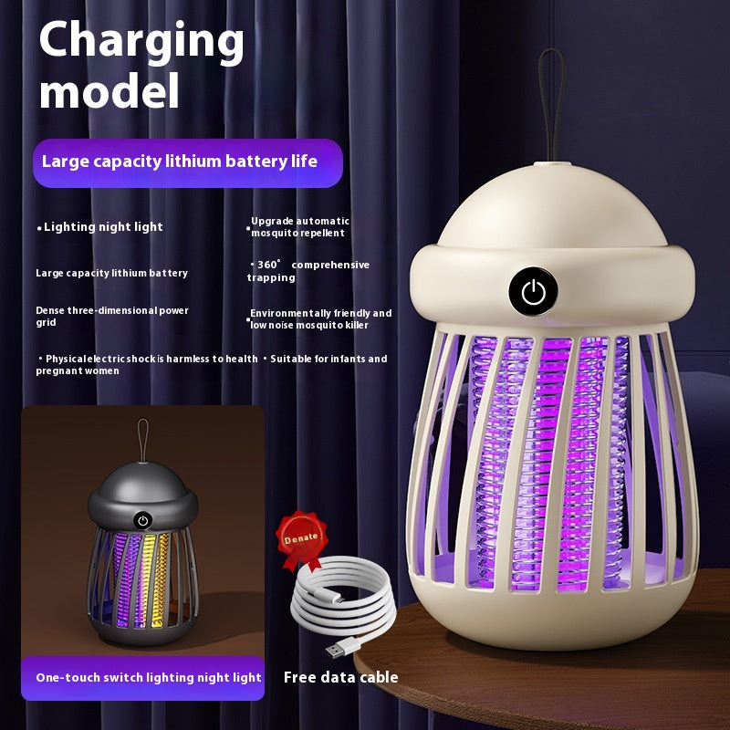 Say goodbye to pesky mosquitoes with our silent, electric mosquito killer lamp! Rechargeable & perfect for outdoor fun! 🌙💡🦟 #MosquitoFree #OutdoorLiving